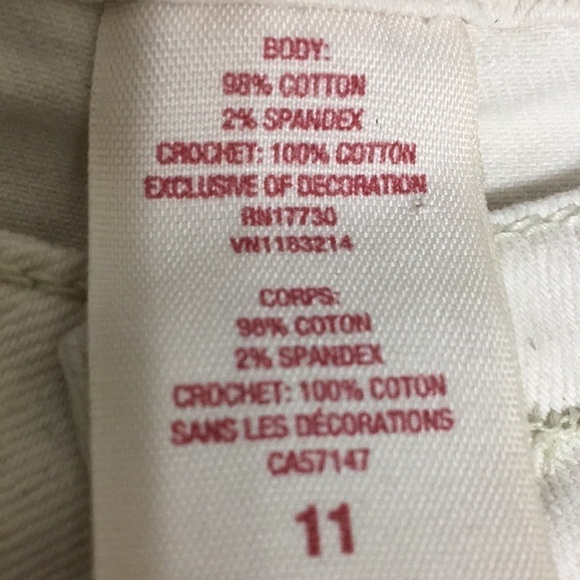 Mossimo Cream Crochet High Waist Shorts - Picture 5 of 11